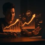 Herramienta gratuita de ESG stock screener mostrando análisis cuantitativo y crecimiento de inversiones sostenibles en pantalla digital.