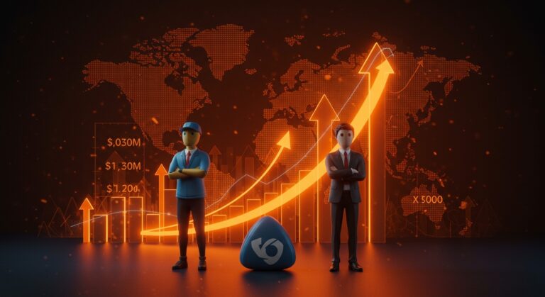 Líderes de startups latinoamericanas Kavak y Ualá con gráficos digitales ilustrando récord de capital de riesgo en LatAm Q1 2026 y crecimiento fintech.