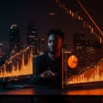 Founder fintech analizando flujos de financiamiento y préstamos en contexto de mercado financiero y caída bursátil de Klarna.
