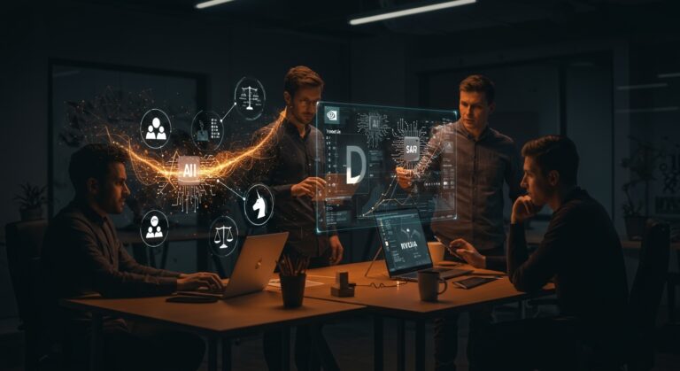 Colaboración de fundadores en legal tech impulsada por inversión de Nvidia en Legora Serie D destacando crecimiento en IA legal.