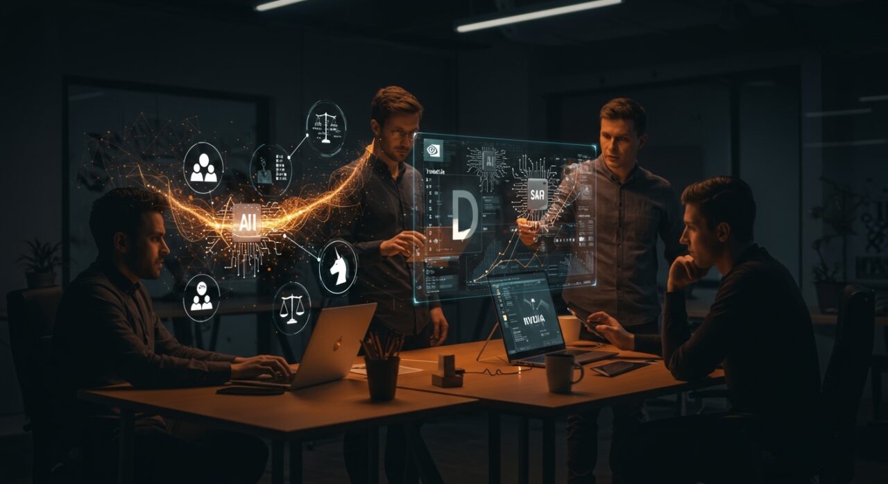 Colaboración de fundadores en legal tech impulsada por inversión de Nvidia en Legora Serie D destacando crecimiento en IA legal.