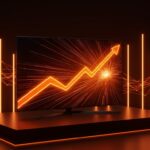 Televisor LG QNED Mini LED de 115 pulgadas destacado en ambiente moderno, representando tendencias y crecimiento en el mercado televisores premium.