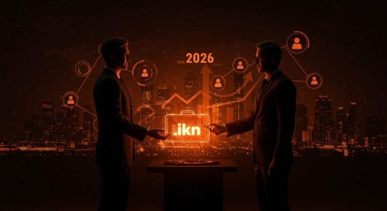 Cambio de CEO en LinkedIn con metáforas visuales sobre liderazgo, contratación y estrategia para founders en 2026.