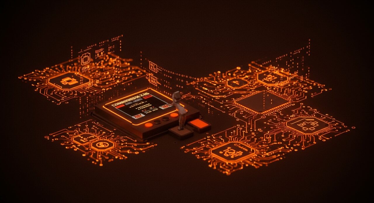 GPT-4o usando smart senses para jugar videojuegos retro en Commander X16 con inteligencia artificial aplicada.