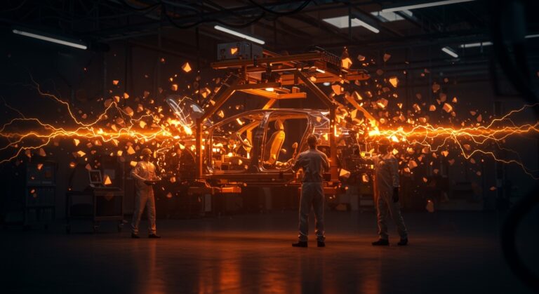 Caída de ventas de Lucid en Q1 por problemas de suministro en el sector automotriz y movilidad eléctrica.