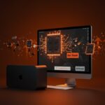 Mac mini y Mac Studio sin stock en Apple Store con metáforas visuales de crisis de RAM y la llegada del chip M5.