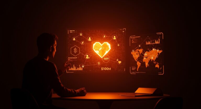 Inversión de Match Group en Sniffies app con símbolo digital que representa funding estratégico en startups LGBTQ+ y expansión tecnológica.