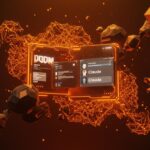 Integración visual de DOOM con ChatGPT y Claude mostrando aplicaciones interactivas de IA bajo el modelo MCP con 110 millones de descargas.