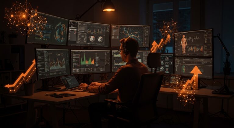 Growth marketer remoto trabajando en healthtech y IA médica para startup innovadora con alta remuneración.