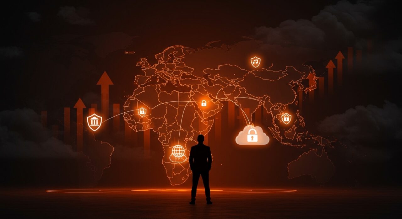 Riesgos digitales y ciberseguridad para la banca latinoamericana por conflicto en Medio Oriente con enfoque en vulnerabilidades cloud y ataques cibernéticos.