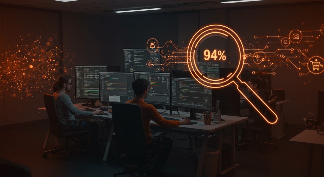 Equipo de Mercadona Tech desarrollando un buscador propio con inteligencia artificial, logrando un ahorro del 94% en costos SaaS con Claude Code.