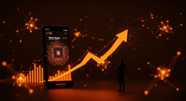 Meta AI Muse Spark alcanzando top 5 en App Store, ilustrando el impacto en el ecosistema de startups y modelos multimodales.