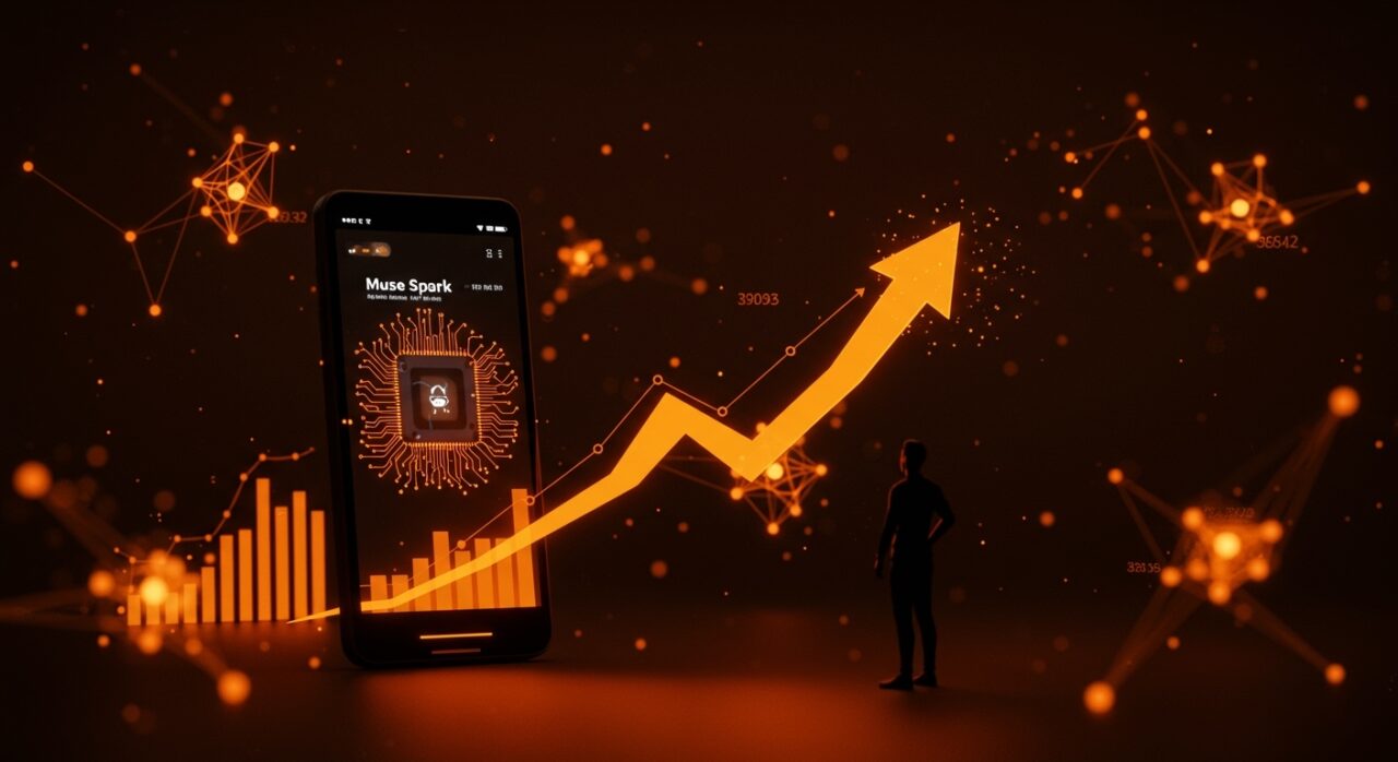 Meta AI Muse Spark alcanzando top 5 en App Store, ilustrando el impacto en el ecosistema de startups y modelos multimodales.