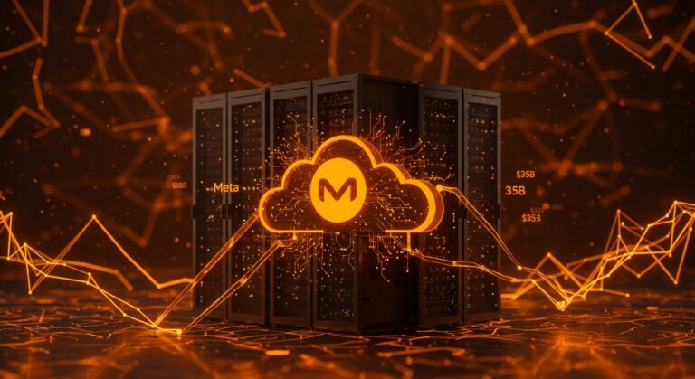 Infraestructura cloud de inteligencia artificial con inversión de 35 mil millones de Meta y CoreWeave para dominar la tecnología IA en startups tech.