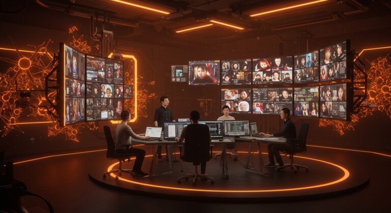 Producción masiva de microdramas con inteligencia artificial en China, destacando el mercado audiovisual valorizado en 14 mil millones de dólares y oportunidades para startups tech en LATAM.