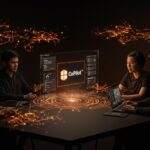 Fundadores tech latinoamericanos utilizando Microsoft Copilot para integración y automatización con inteligencia artificial generativa en startups LATAM.