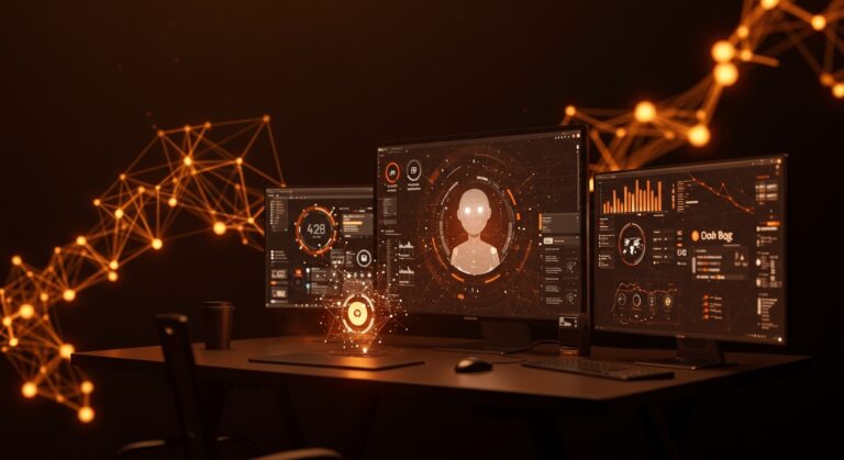 Microsoft Teams SDK integrando agente conversacional IA en entorno empresarial con automatización y conectividad avanzada.