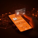 App móvil MiDNI para DNI electrónico mostrando identificación digital y certificados digitales en España para trámites electrónicos.