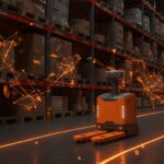 MiR1200 Pallet Jack robot autónomo en automatización logística interna con IA y visión 3D en contexto de startups tecnológicas LATAM.