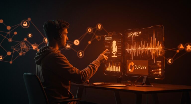 Startup latinoamericana usando inteligencia artificial de voz para automatizar encuestas tras levantar financiamiento de 6.3 millones.