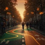 Transformación sostenible de la movilidad urbana en París con un bulevar para bicicletas y peatones en la antigua M-30.