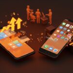 Comparativa de multitarea móvil entre Android con pantalla dividida y ventanas flotantes versus iPhone con limitaciones, destacando productividad para startups en 2026.