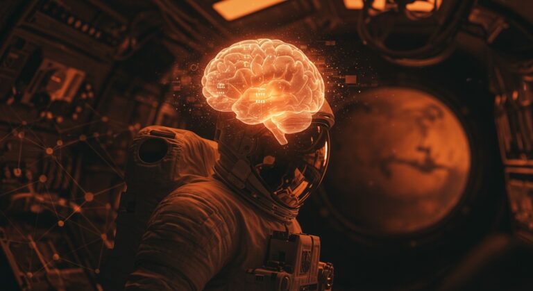 Estudio NASA sobre efectos de microgravedad en cerebro de astronautas y riesgos neurológicos para viaje a Marte.