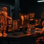 Visualización de IA aplicada en automatización y optimización de infraestructura con los agentes Falcon y Hawkeye de NeuBird AI para evitar y resolver fallos.