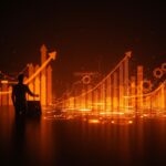 Fundador tech supervisando un centro de operaciones IT digital unificado, representando el crecimiento SaaS y automatización en NinjaOne.