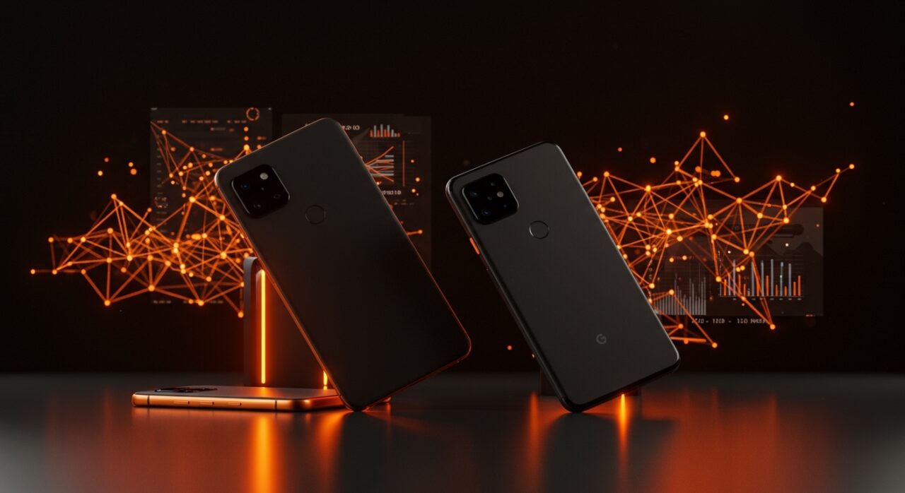 Comparativa visual de Nothing Phone 4a Pro y Google Pixel 10 resaltando la gama media y tecnología de inteligencia artificial en smartphones para startups 2026.