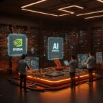 Hardware IA avanzado de Nvidia y Marvell con infraestructura tech para startups en LATAM, ilustrando oportunidades en inteligencia artificial e infraestructuras innovadoras.