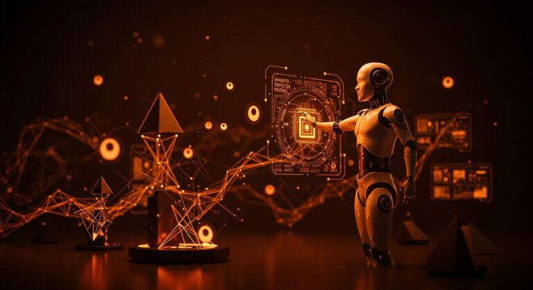 Imagen conceptual del modelo multimodal Nvidia Nemotron 3 Nano Omni con IA autónoma para startups, destacando innovación en edge computing y tecnología eficiente.