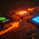 Competencia entre chips de IA Nvidia, Google TPU y startup ganando terreno con innovación en hardware de inteligencia artificial.