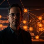 Retrato conceptual de Sam Altman y OpenAI reflejando liderazgo y drama interno en el ecosistema startup de inteligencia artificial.