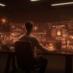 Expertos en ciberseguridad con IA utilizando GPT-5.4-Cyber para defensa cibernética confiable en startups.