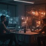 Equipo empresarial utilizando Workspace Agents de OpenAI para automatización e inteligencia artificial en startups.