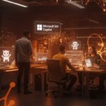 Integración de OpenClaw con Microsoft 365 Copilot representando agentes IA para automatización y productividad en empresas.