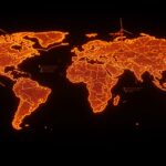 Mapa interactivo de la infraestructura eléctrica mundial en la transición energética destacando energías renovables y brechas de electrificación.