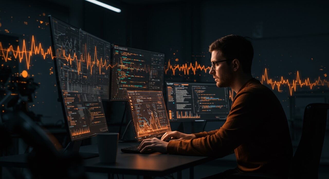 Founder de startup IA optimizando la función tanh para reducir costos de inference con visualización de redes neuronales y eficiencia computacional.