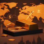 Oro supera a bonos del Tesoro como principal reserva internacional, simbolizando impacto en bancos centrales, dólar y mercados emergentes.