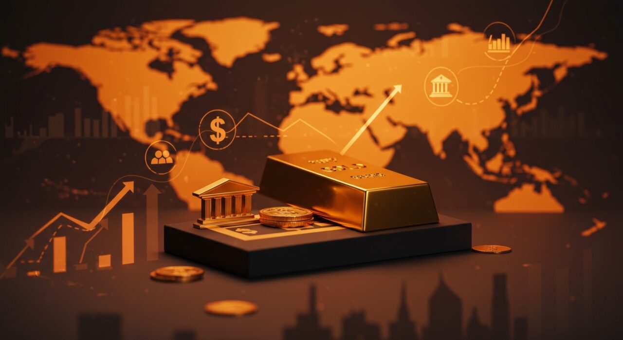 Oro supera a bonos del Tesoro como principal reserva internacional, simbolizando impacto en bancos centrales, dólar y mercados emergentes.