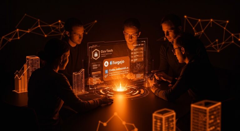 Startups govtech colaborando en plataforma open source del gobierno holandés code.overheid.nl con enfoque en soberanía digital y ecosistema B2G.