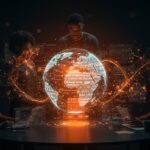 Equipo tecnológico utilizando IA avanzada para detectar discursos de odio en múltiples idiomas, destacando innovación en startups europeas y financiamiento ético.