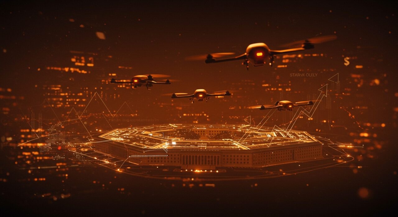 Presupuesto récord del Pentágono para drones impulsando oportunidades en startups de IA y tecnología militar en el ecosistema hispano.