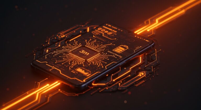 POCO X8 Pro Max smartphone futurista con chip 3nm, batería de 8500 mAh y tecnología IA, destacando innovación en tecnología móvil 2026.