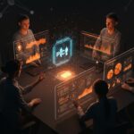 Equipo de startup SaaS en LATAM usando inteligencia artificial y automatización para pricing flexible y escalabilidad global.