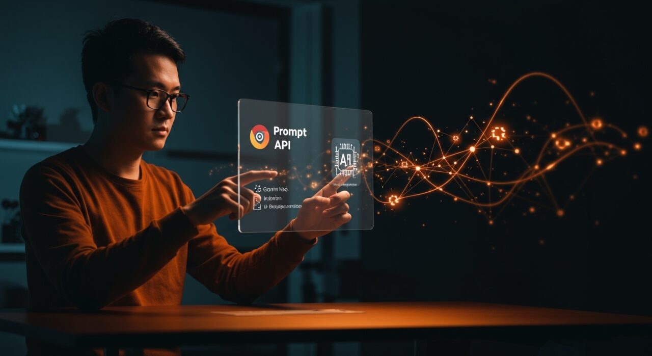 Integración local de Gemini Nano en Chrome con Prompt API mostrando IA sin servidores para startups con privacidad total y cero latencia.