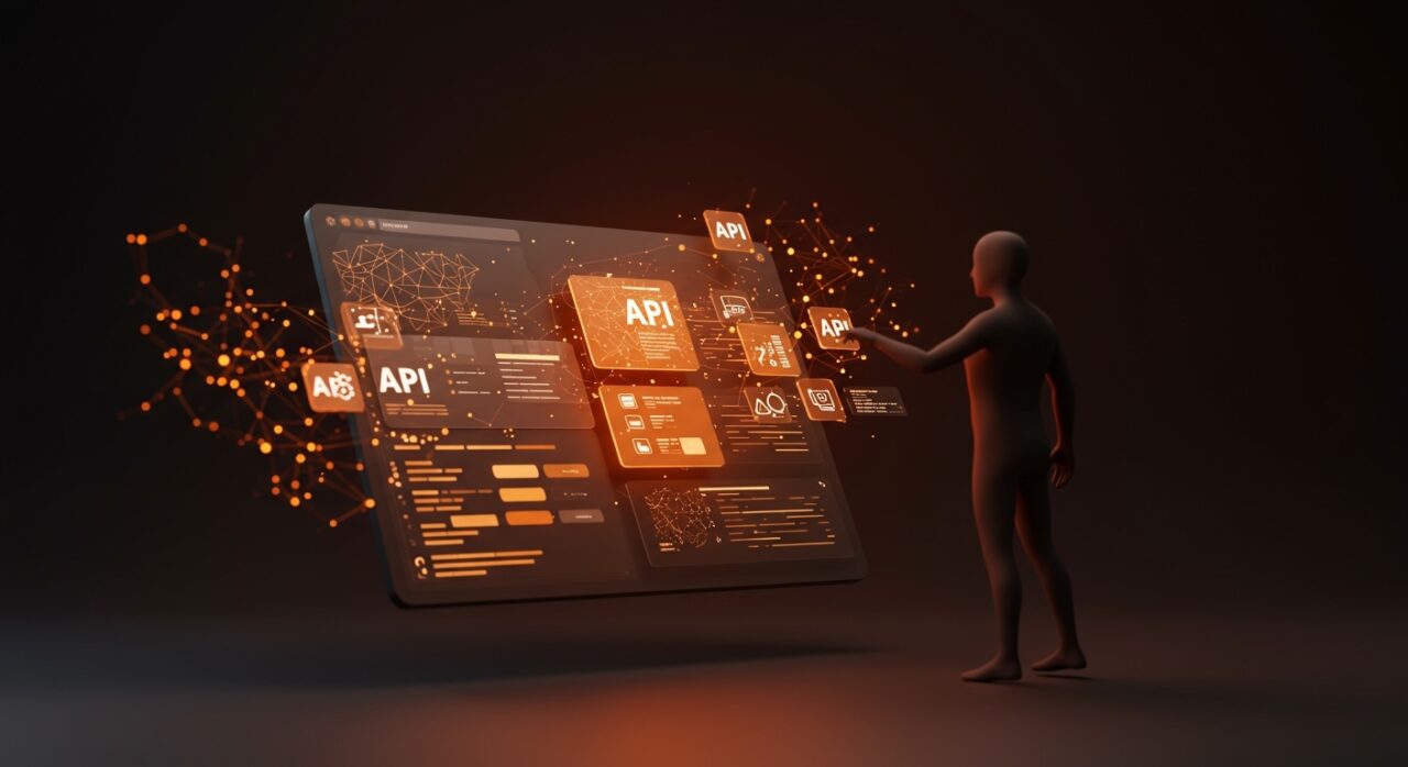 Interfaz de usuario generada automáticamente con IA en navegador para desarrollo frontend y startups tech.