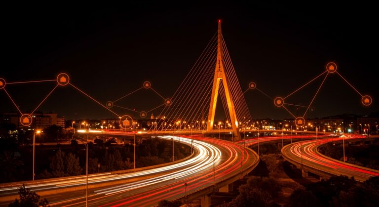 Nuevo puente Turia en Valencia destacando inversión en infraestructura vial y movilidad urbana para startups de logística.