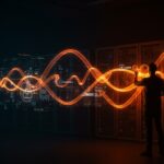 Programador usando Python async para lograr concurrencia determinista y automatización confiable en desarrollo backend resiliente.